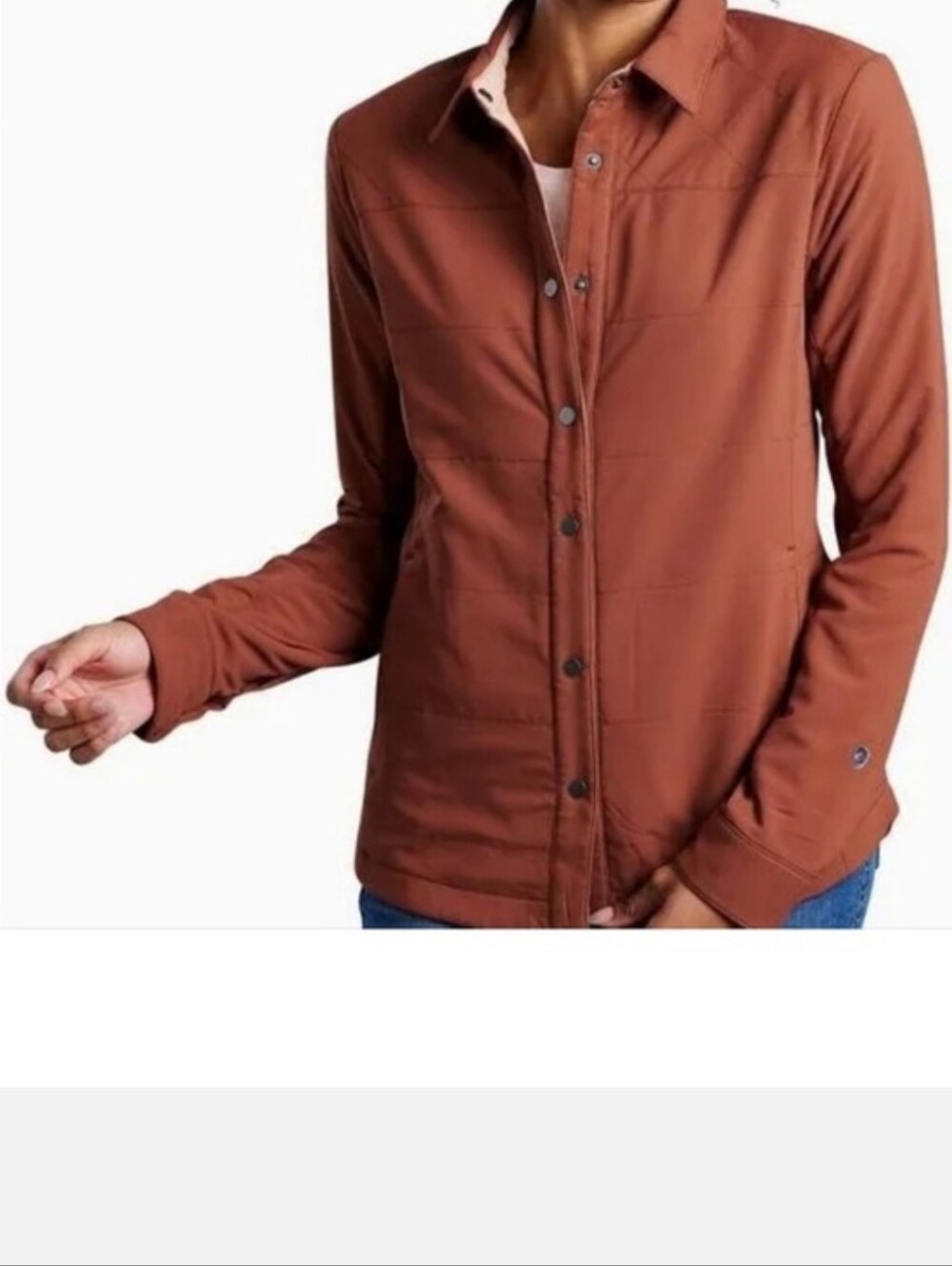 KUHL Aurora Shirtjak Women's XL Snap Button Shirt Jacket Long Sleeve Insulated - Picture 3 of 7